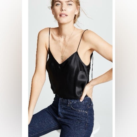 PAIGE Cicley Cami Black Sleeveless Camisole - Picture 2 of 2